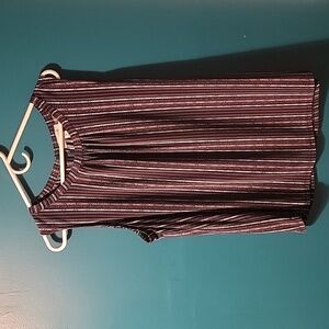 Nine West Navy, Red, White Striped Sleeveless Tank Top